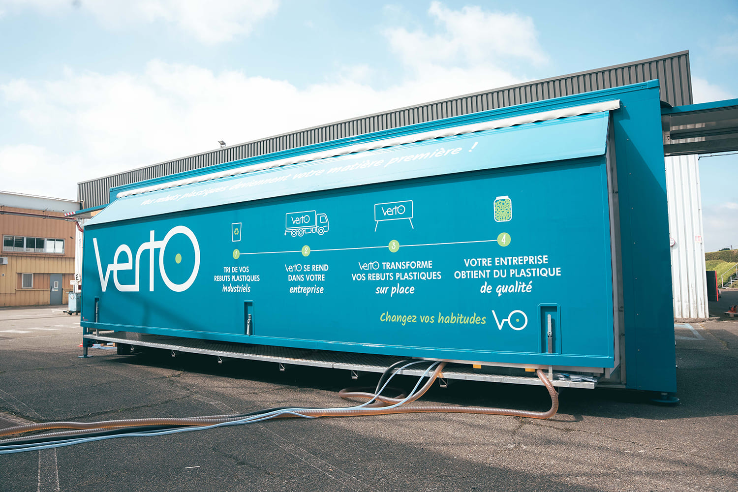 recyclage rebuts plastiques industriels